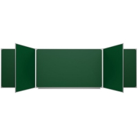 Меловая доска аудиторная пятиэлементная магнитная зеленая эмалированная - «globural.ru» - Екатеринбург