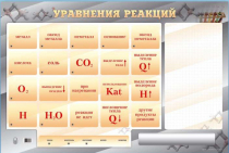 Светодинамический стенд "Уравнения реакций" с маркерными полями - «globural.ru» - Екатеринбург