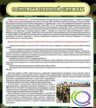 Стенд "Основы военной службы" - «globural.ru» - Екатеринбург
