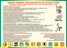 Таблица Общие правила безопасности на уроках труда 1000*1400 винил	  - «globural.ru» - Екатеринбург