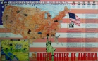 Учебная карта США на английском языке - «globural.ru» - Екатеринбург