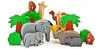 Комплект игрушек для психологической песочницы "Африка" - «globural.ru» - Екатеринбург