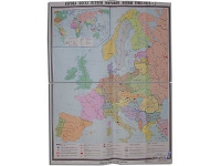Учебная карта "Европа после 1-ой мировой войны" 1400*1060 мм (матовое, 2-стороннее лам.) - «globural.ru» - Екатеринбург