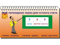 Перекидное табло для устного счета (ламинированное) - «globural.ru» - Екатеринбург