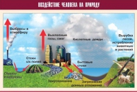Таблица демонстрационная "Воздействие человека на природу" (винил 100х140) - «globural.ru» - Екатеринбург