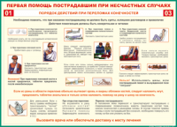 Таблица Порядок действий при переломах конечностей 1000*1400 винил - «globural.ru» - Екатеринбург