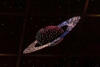 Потолок "Звездное небо с анимационным фибероптическим эффектом сатурн" - «globural.ru» - Екатеринбург