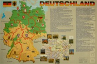 Учебная карта Германия на немецком языке - «globural.ru» - Екатеринбург