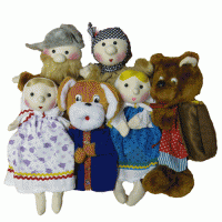 Набор перчаточных кукол к сказке "Маша и медведь" - «globural.ru» - Екатеринбург