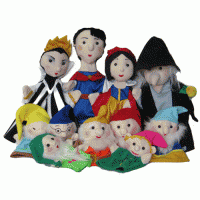 Набор перчаточных кукол к сказке "Белоснежка и семь гномов" - «globural.ru» - Екатеринбург