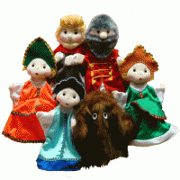 Набор перчаточных кукол к сказке "Аленький цветочек" - «globural.ru» - Екатеринбург