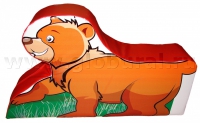 Напольная игрушка "Медвежонок" с шелкографией (ВИК) - «globural.ru» - Екатеринбург