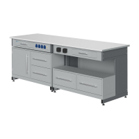 Стол лабораторный демонстрационный с электрическими розетками, автоматами аварийного отключения тока - «globural.ru» - Екатеринбург