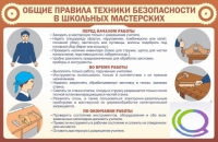 Стенд "Общие правила ТБ в школьных мастерских" - «globural.ru» - Екатеринбург