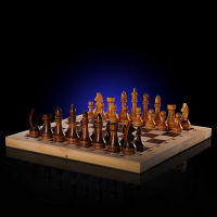 Шахматы турнирные, доска деревянная, фигуры деревянные - «globural.ru» - Екатеринбург