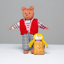 Набор шагающих кукол к сказке "Маша и медведь" - «globural.ru» - Екатеринбург