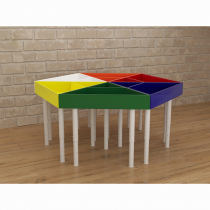 Дидактический стол Разноцветный шестигранник - «globural.ru» - Екатеринбург