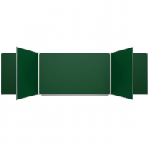 Меловая доска аудиторная пятиэлементная магнитная зеленая полимерная - «globural.ru» - Екатеринбург