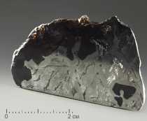 Метеорит «Сеймчан» с оливином и хромитом срез - «globural.ru» - Екатеринбург