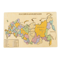 Пазл из дерева Административная карта России "Родина Моя" 522х308х10мм - «globural.ru» - Екатеринбург