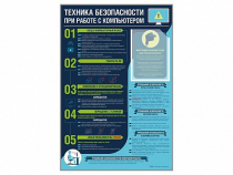 Стенд-уголок "Техника безопасности при работе на компьютере в общеобразовательных учреждениях" - «globural.ru» - Екатеринбург