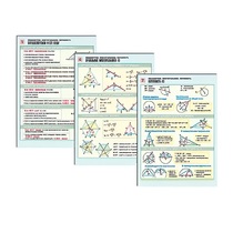 Комплект таблиц раздаточных "Планиметрия. Многоугольники. Окружность" (цвет,лам, 8шт.) - «globural.ru» - Екатеринбург