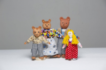 Набор шагающих кукол к сказке "Три медведя" - «globural.ru» - Екатеринбург