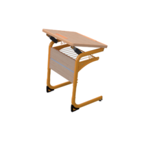 Стол ученический одноместный с регулировкой наклона столешницы на плоскоовальной трубе 3-5 гр.р - «globural.ru» - Екатеринбург