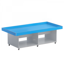 Стол для робототехники с полками (серый/синий) - «globural.ru» - Екатеринбург