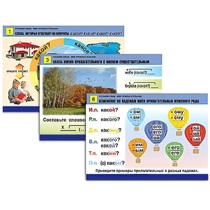 Комплект таблиц для начальной школы "Русский язык. Имя прилагательное" - «globural.ru» - Екатеринбург