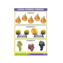 Таблица демонстрационная "Считаем, взвешиваем, сравниваем" (винил 70x100) - «globural.ru» - Екатеринбург