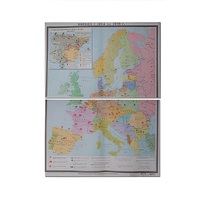 Учебная карта "Европа 1924-1939 гг" 1050*1420 мм (матовое, 2-стороннее лам.) - «globural.ru» - Екатеринбург