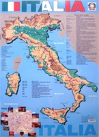 Учебная карта Италия на итальянском языке - «globural.ru» - Екатеринбург