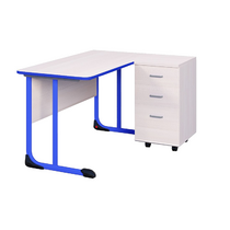 Стол учителя с тумбой с полиуретановой кромкой  - «globural.ru» - Екатеринбург