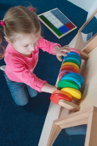 Тактильно-развивающая панель «Цветные круги» (вариант 1) - «globural.ru» - Екатеринбург