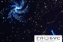 Напольный фибероптический ковер Звездное небо 1,45х1,45 м, 120 звезд в комплекте со светогенератором - «globural.ru» - Екатеринбург