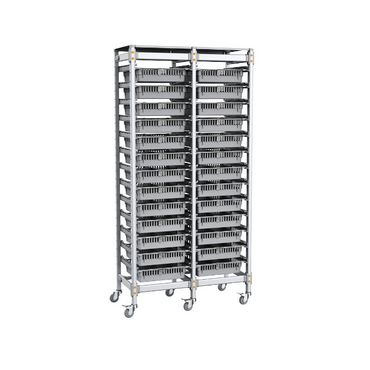 Стеллаж мобильный 2-х секционный для учебных наборов и цифровых лабораторных комплексов SenseDisc - «globural.ru» - Екатеринбург