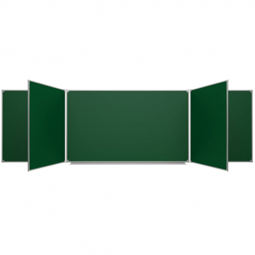 Меловая доска аудиторная пятиэлементная магнитная зеленая эмалированная - «globural.ru» - Екатеринбург