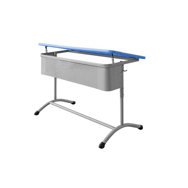 Стол ученический двухместный регулируемый по высоте с наклонной пластиковой столешницей - «globural.ru» - Екатеринбург