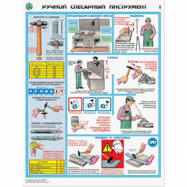Плакаты "Ручной слесарный инструмент" - «globural.ru» - Екатеринбург