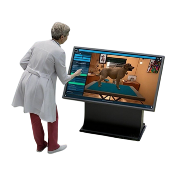 Виртуальный учебный комплекс «Процедурный тренажер ветеринарного врача». Комплектация интерактивный стол - «globural.ru» - Екатеринбург