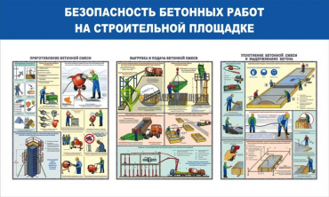 Стенд "Безопасность бетонных работ на стройплощадке" - «globural.ru» - Екатеринбург