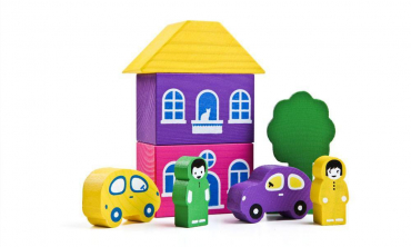 Комплект игрушек для психологической песочницы "Цветной городок" - «globural.ru» - Екатеринбург