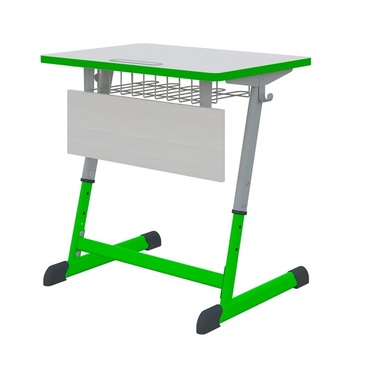 Парта Nomad одноместная с полиуретановой кромкой регулируемая по высоте  - «globural.ru» - Екатеринбург
