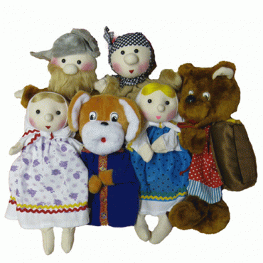 Набор перчаточных кукол к сказке "Маша и медведь" - «globural.ru» - Екатеринбург