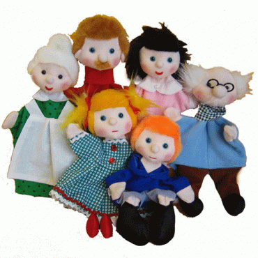 Набор перчаточных кукол для ролевой игры "Семья" - «globural.ru» - Екатеринбург