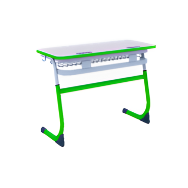 Парта двухместная "Smarty" с полиуретановой кромкой регулируемая по высоте  - «globural.ru» - Екатеринбург